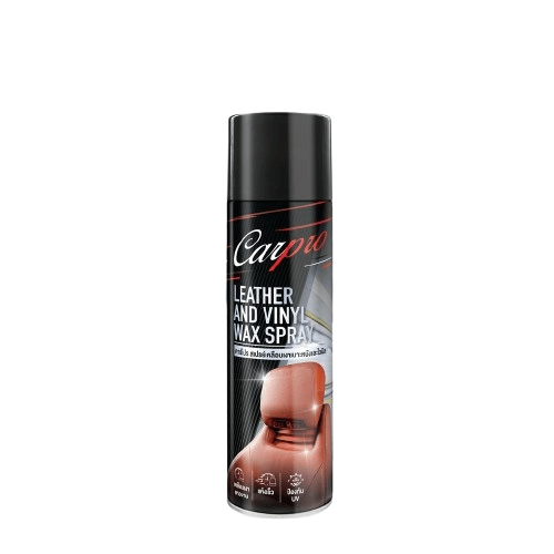 สเปรย์เคลือบเงาเบาะหนังและไวนิล WAX ONE รุ่นCARPRO LEATHER & VINYL WAX SPRAY ขนาด 600ML_1
